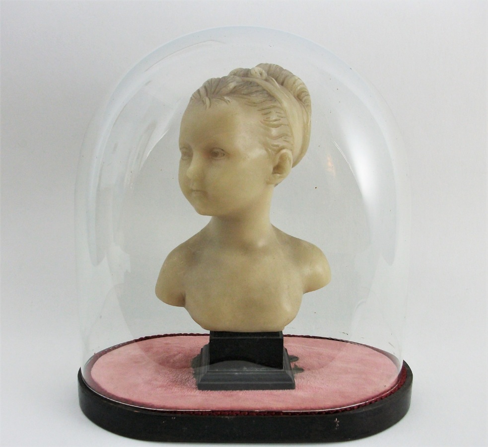 Wax sculpture of Louise Brongniart Under a Glass Dome (1).JPG